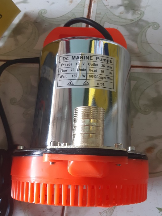 BƠM CHÌM 12V TƯỚI RAU 180W